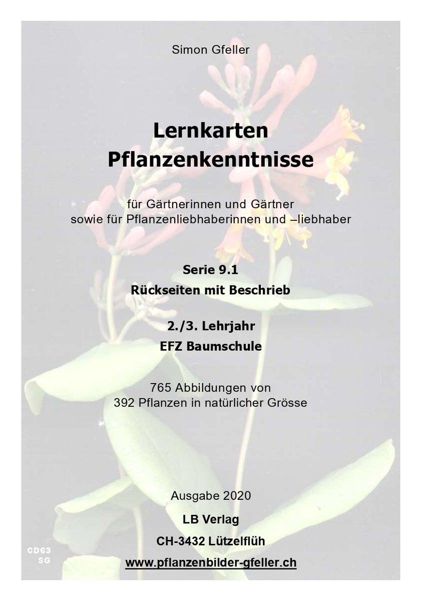 Serie 9.1 Pflanzenkenntnisse Baumschule