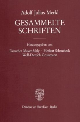 Gesammelte Schriften.