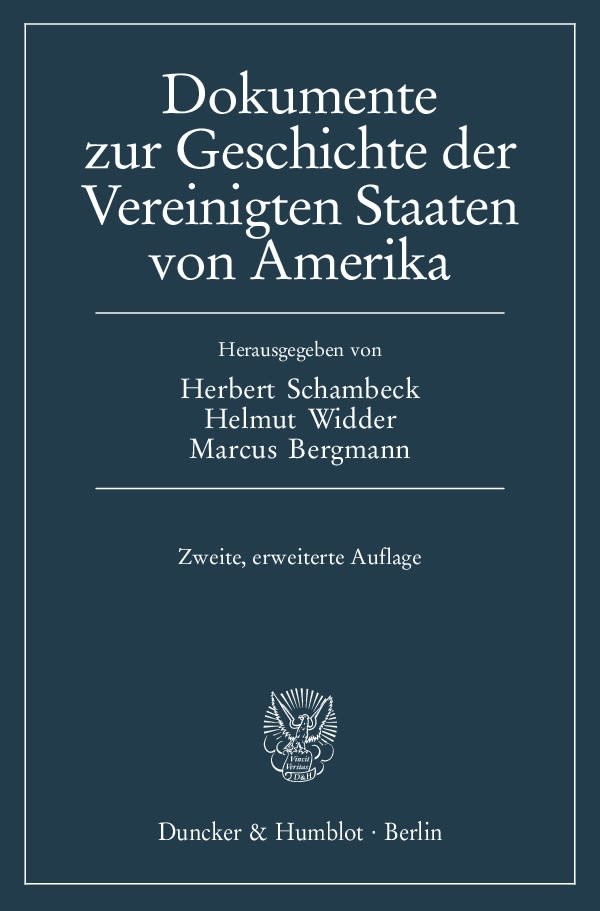 Dokumente zur Geschichte der Vereinigten Staaten von Amerika.