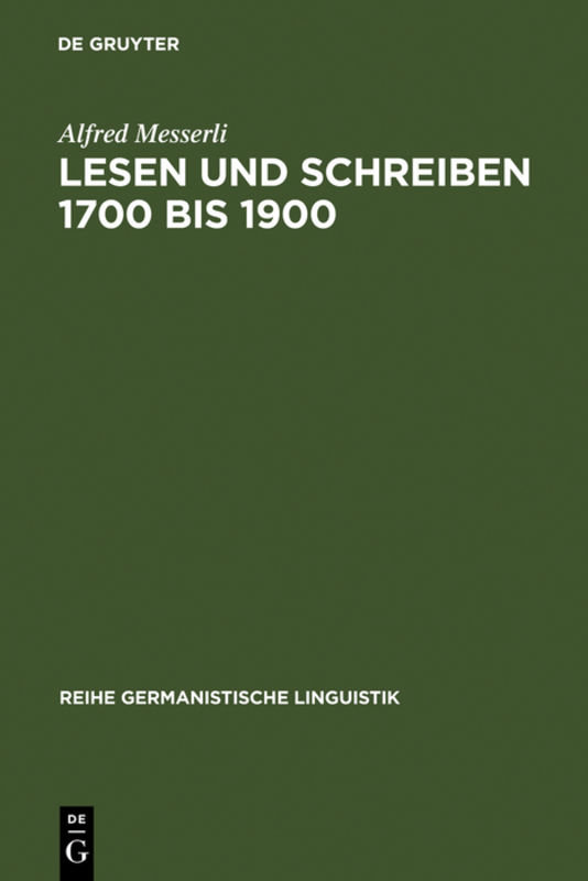 Lesen und Schreiben 1700 bis 1900