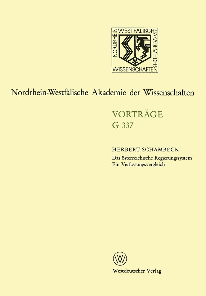 Das österreichische Regierungssystem Ein Verfassungsvergleich