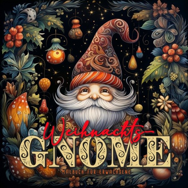 Christmas Gnomes Coloring Book for Adults